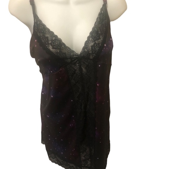 Frederick’s Of Hollywood Galaxy Cosmic Chemise Nightie 2X Purple  Lolitaland - Picture 3 of 8